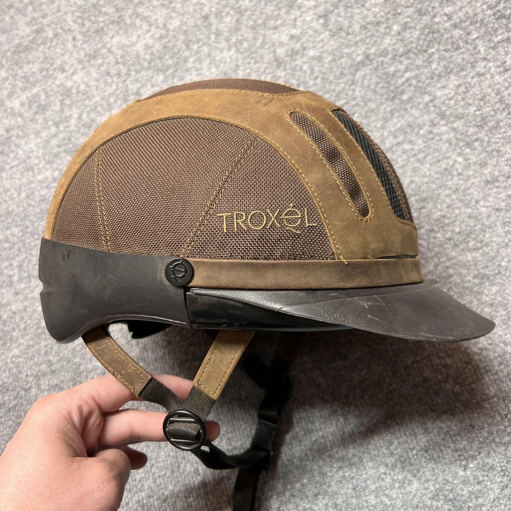 Troxel Sierra Riding Helmet Medium Brown Western Equestrian Horse Trail